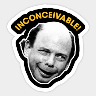 INCONCEIVABLE! Vizzini The Princess Bride Fan Art Sticker